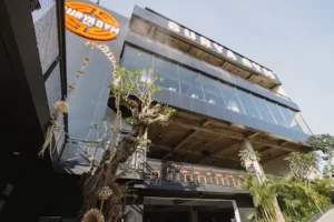 Open gym hours Surya Gym Bali front building exterior view